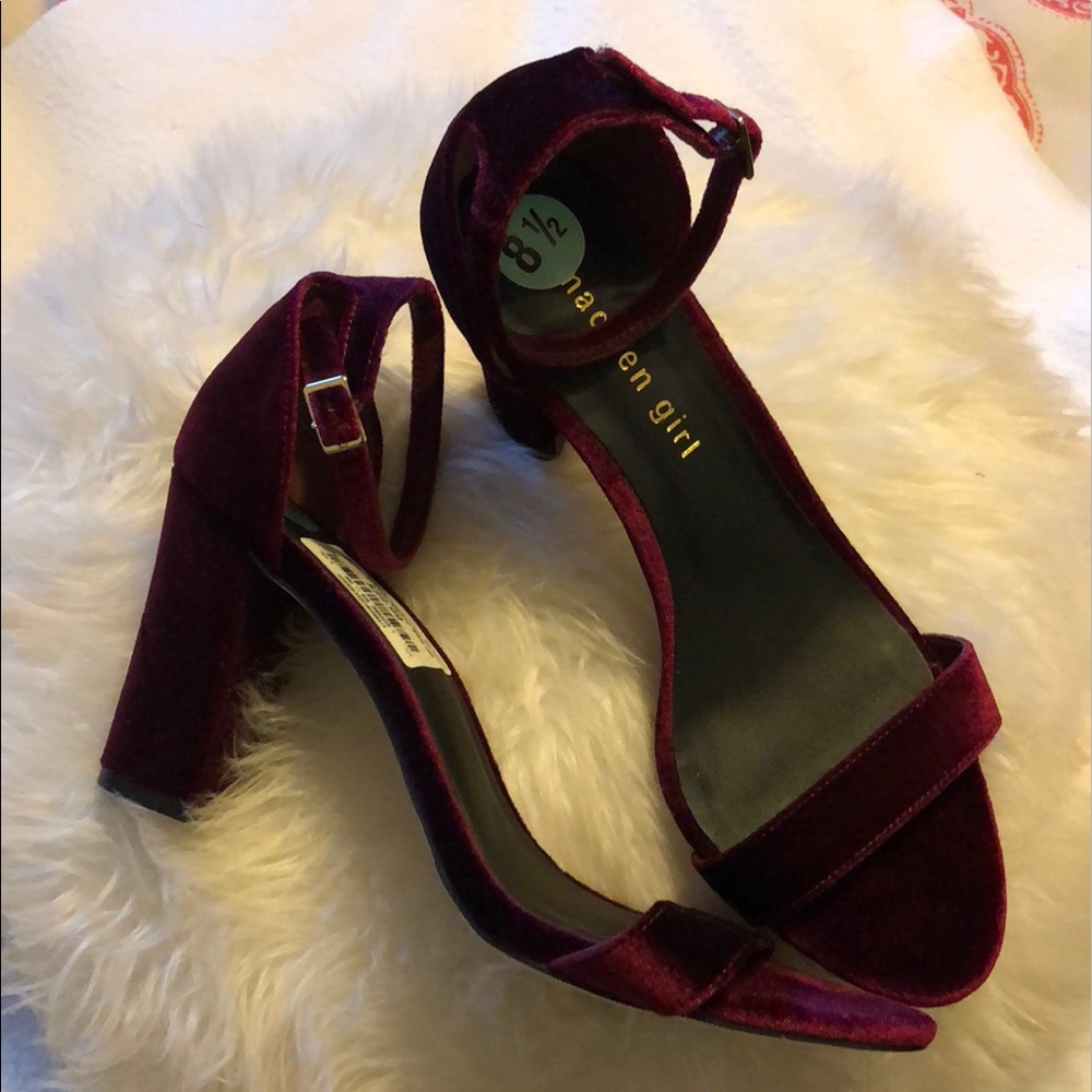 BURGANDY MADDEN GIRL HEELS